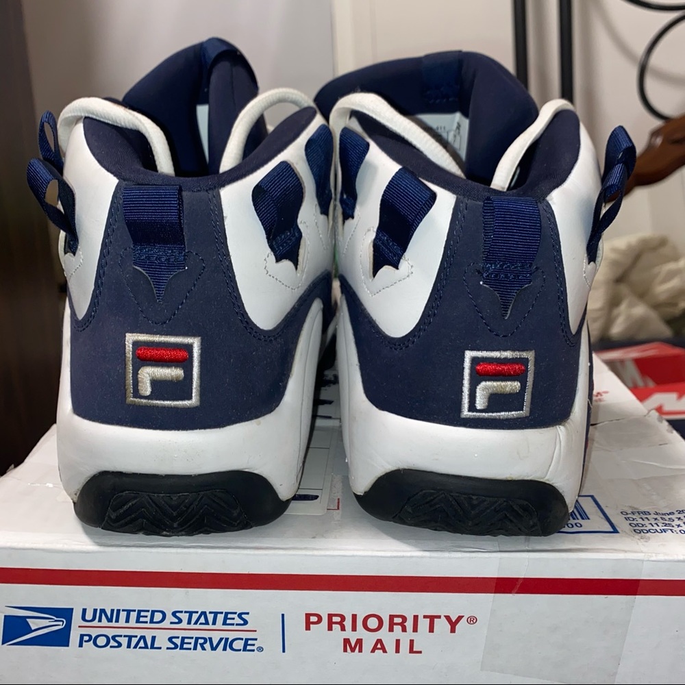 Mens Fila Grant Hill 1 shoes size 8 white and navy - Picture 8 of 11